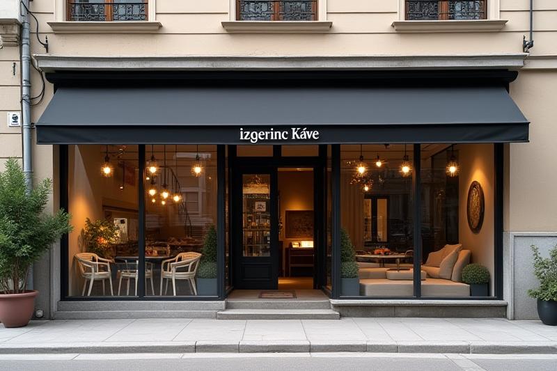 Az Őzgerinc Kávé bejárata